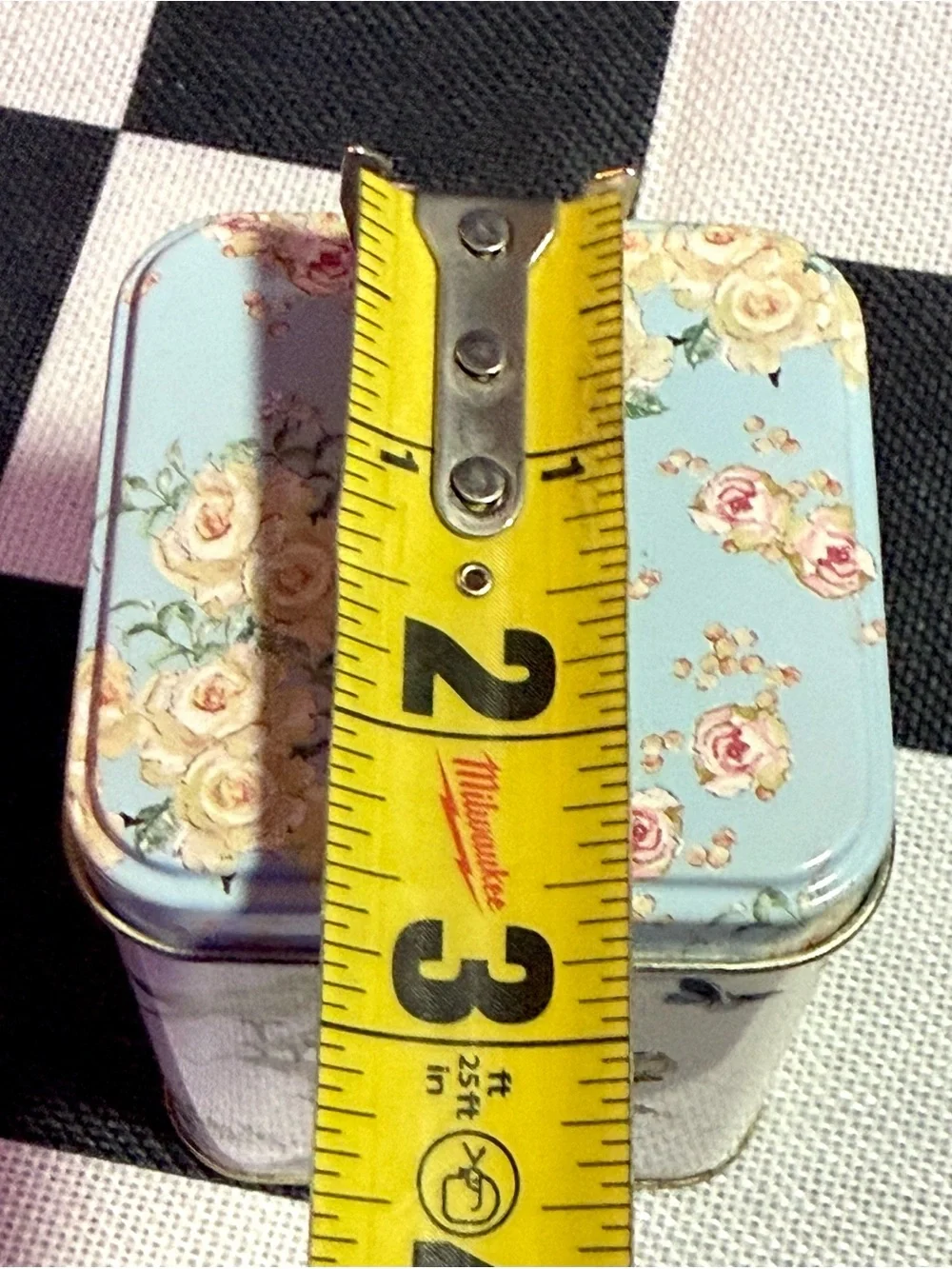 Vintage 1980s Botanical Cottage Core Metal Tin Flowers Butterflies Birds